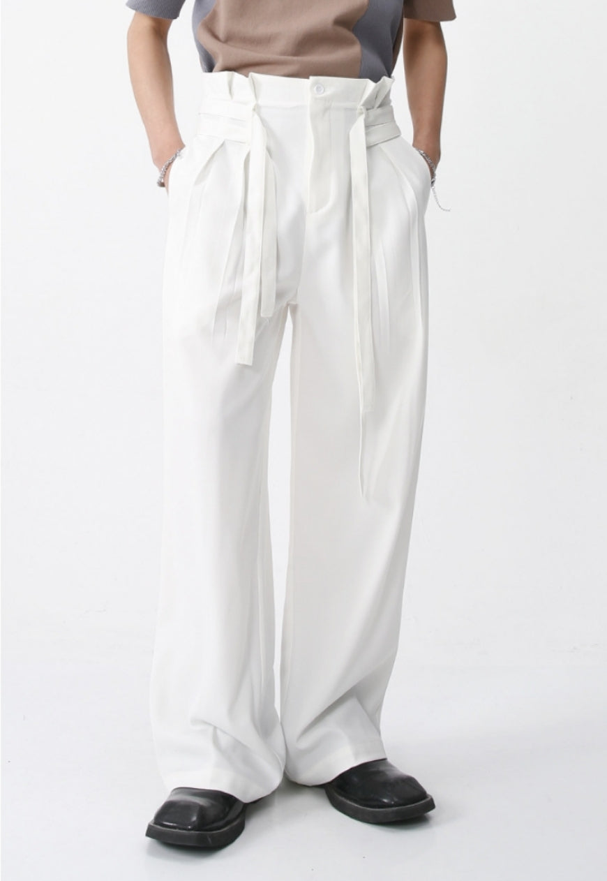 Men's mid high wide pants