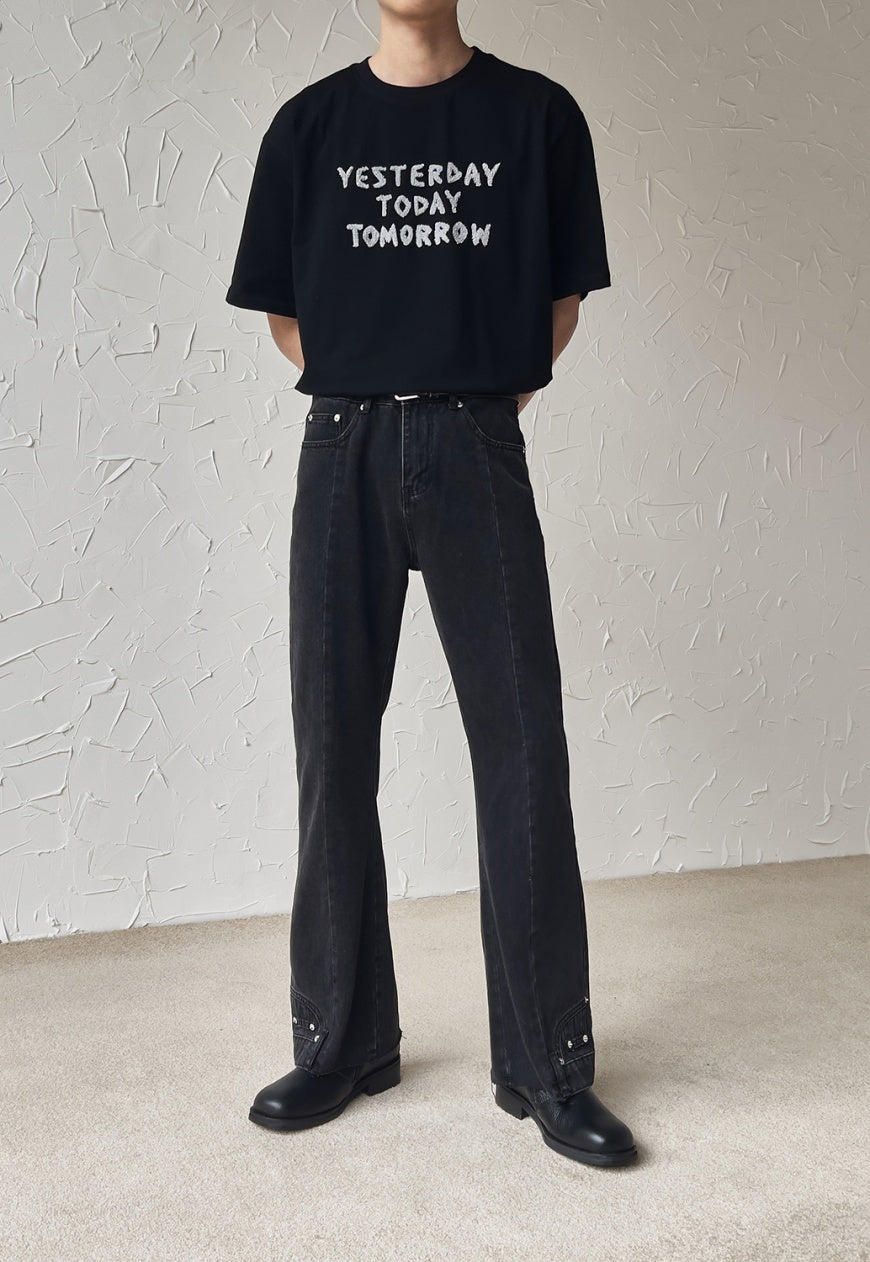 Men's Design 3D Line Jeans