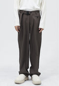 Men's Pocket Design Solid Color Trousers