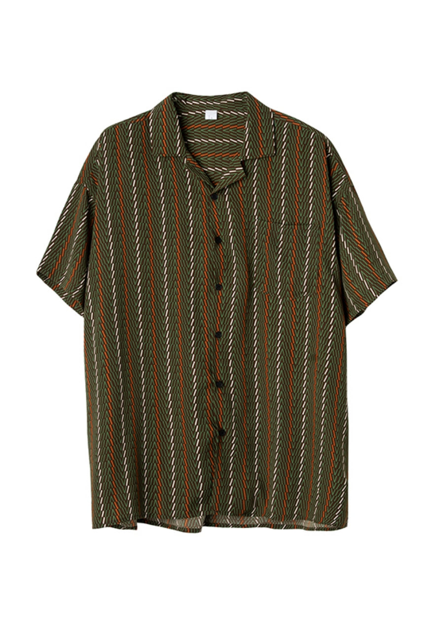 【Sale】Men's Vintage green shirt
