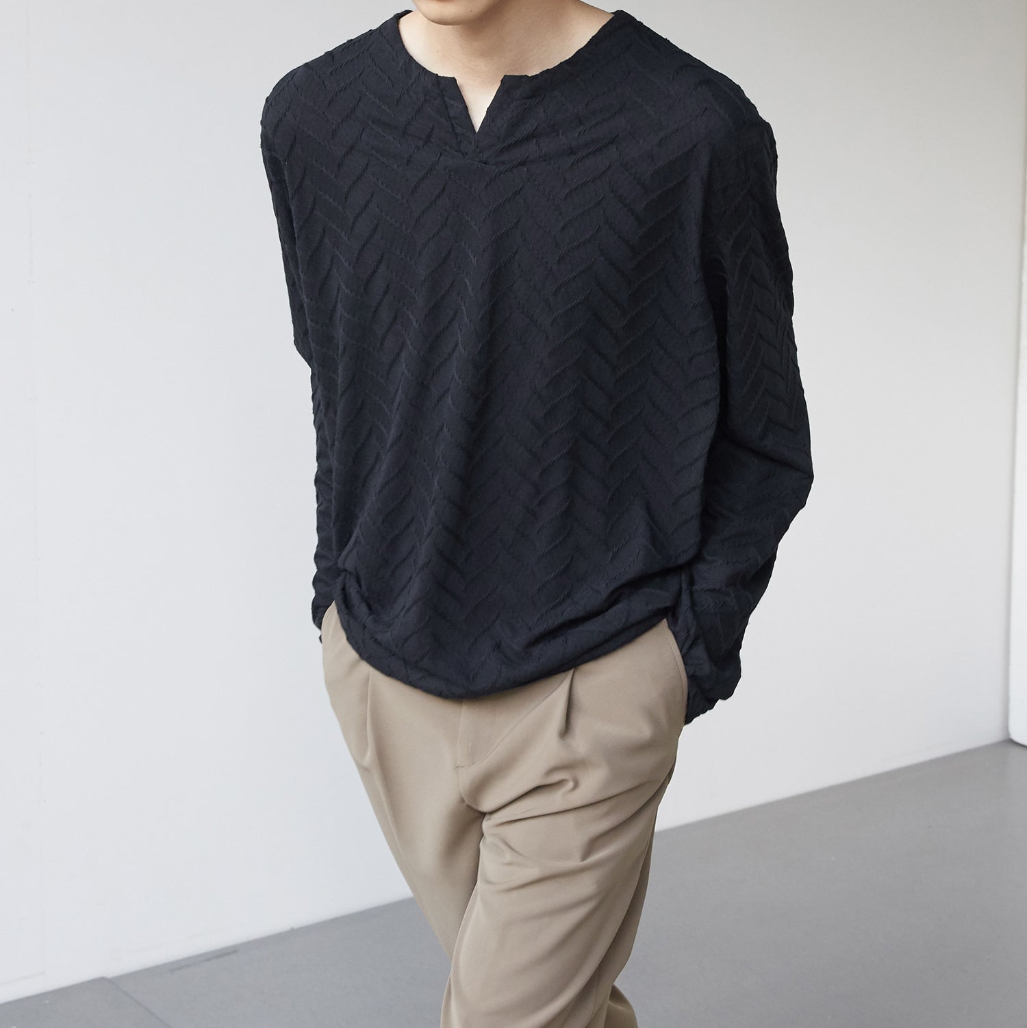 Men's Texture personality Fashion shirt