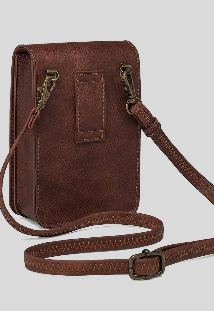 UZIP DESIGN Unisex retro texture messenger bag