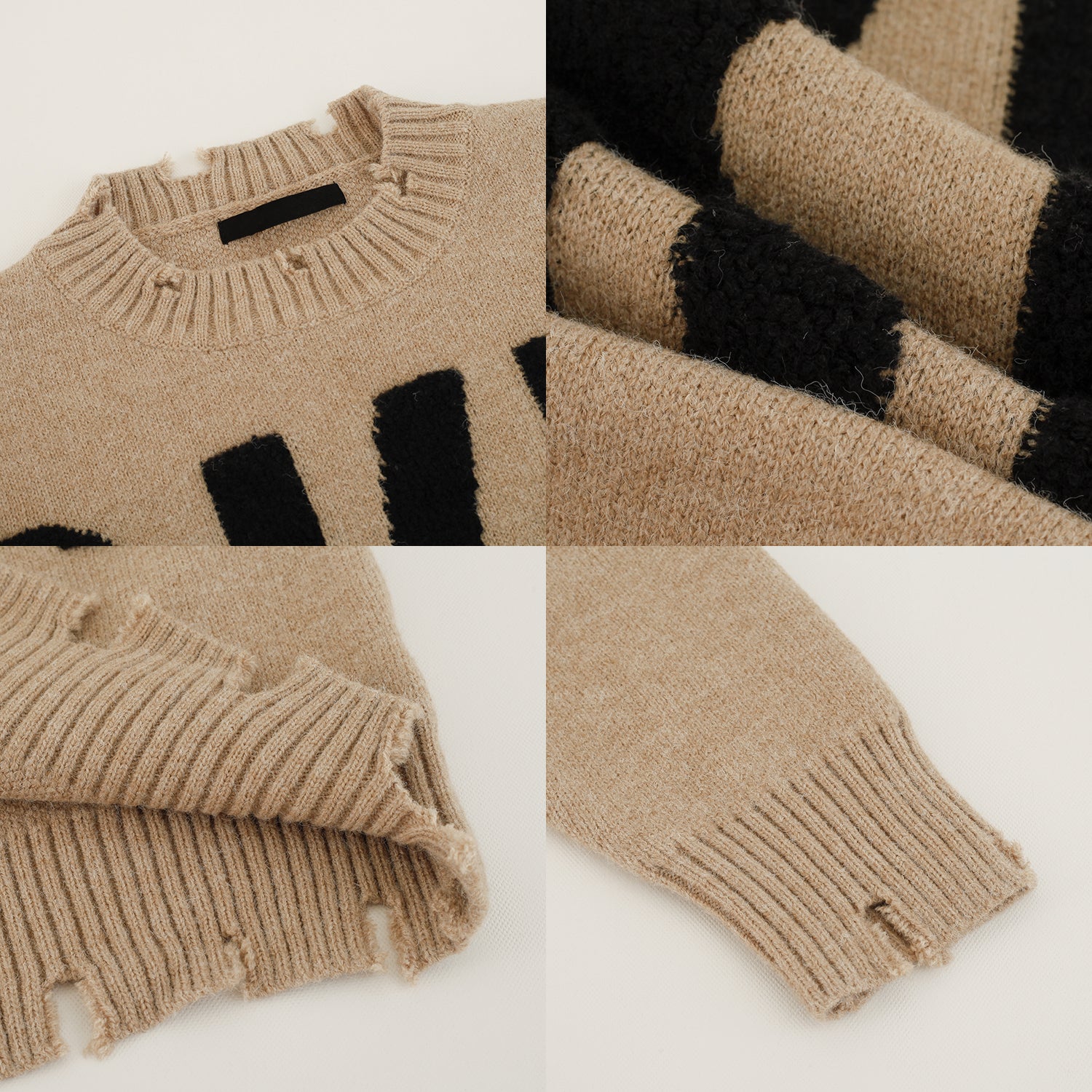 UZIP DESIGN MEN'S letter fashion sweater