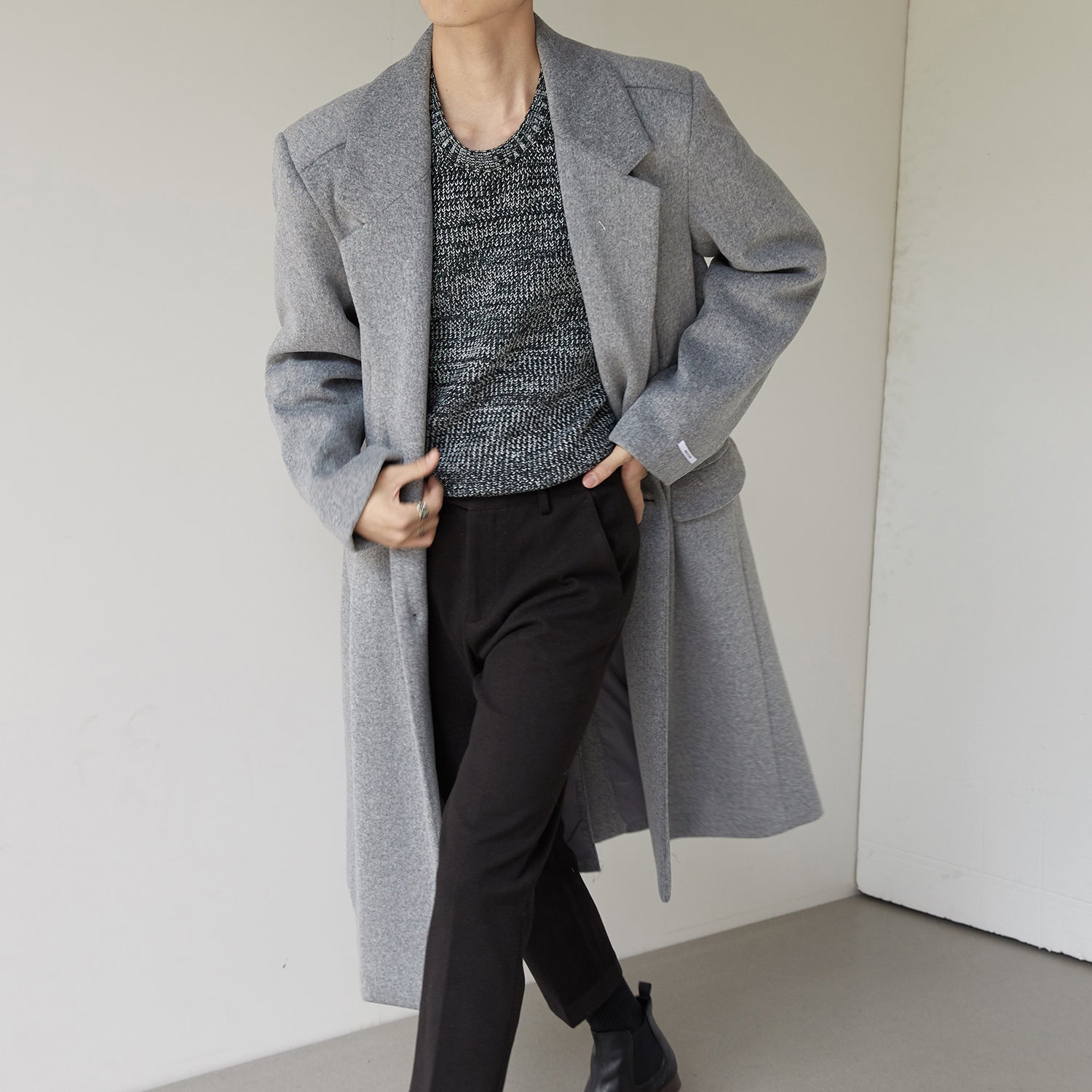 Men's Thick woolen high-class coat
