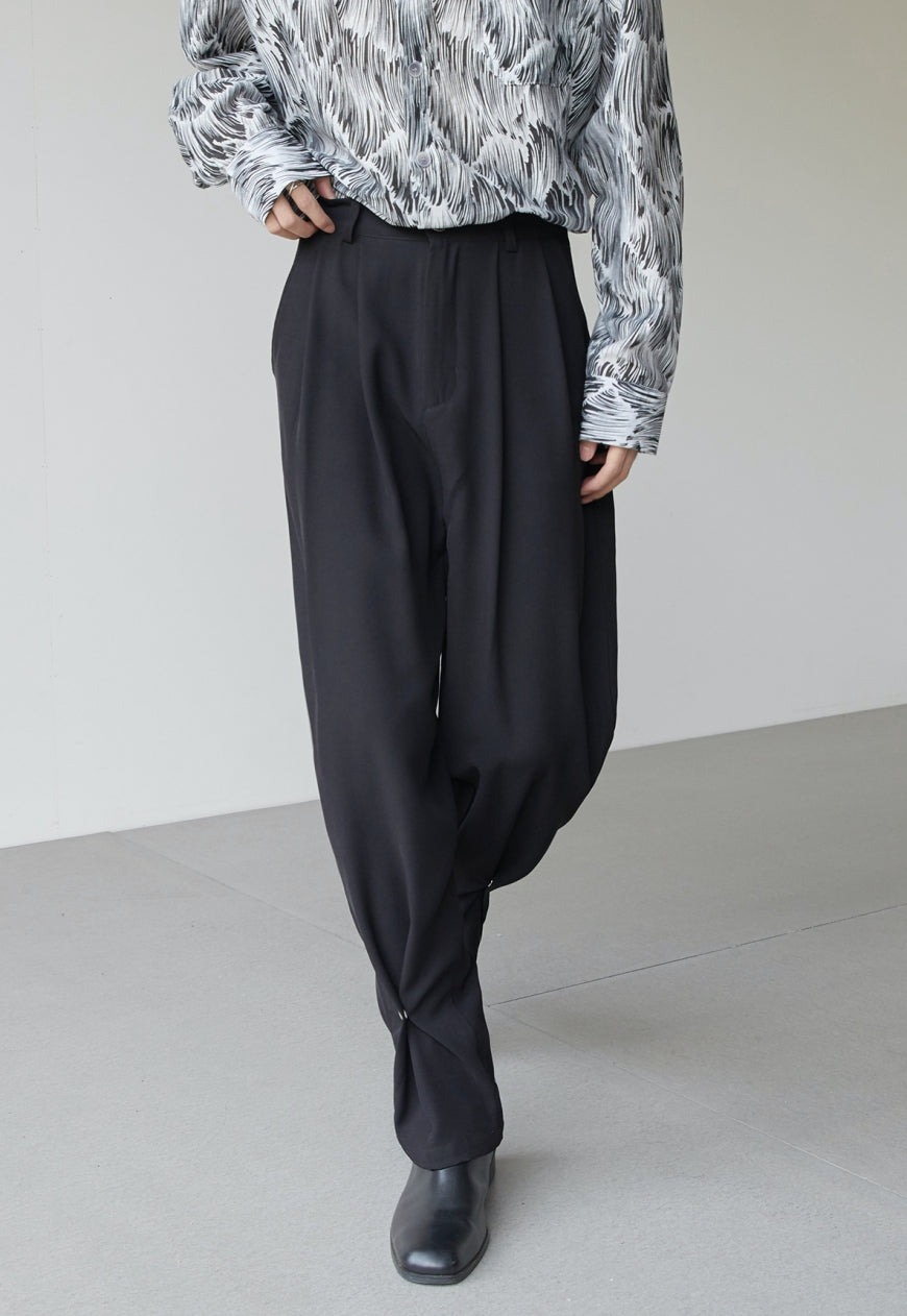 Men's Summer high-waisted trousers