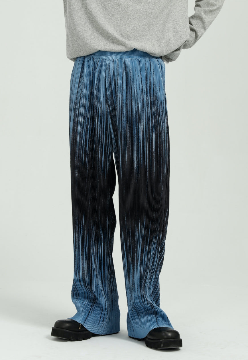 Men's Personalized tie-dye striped loose trousers