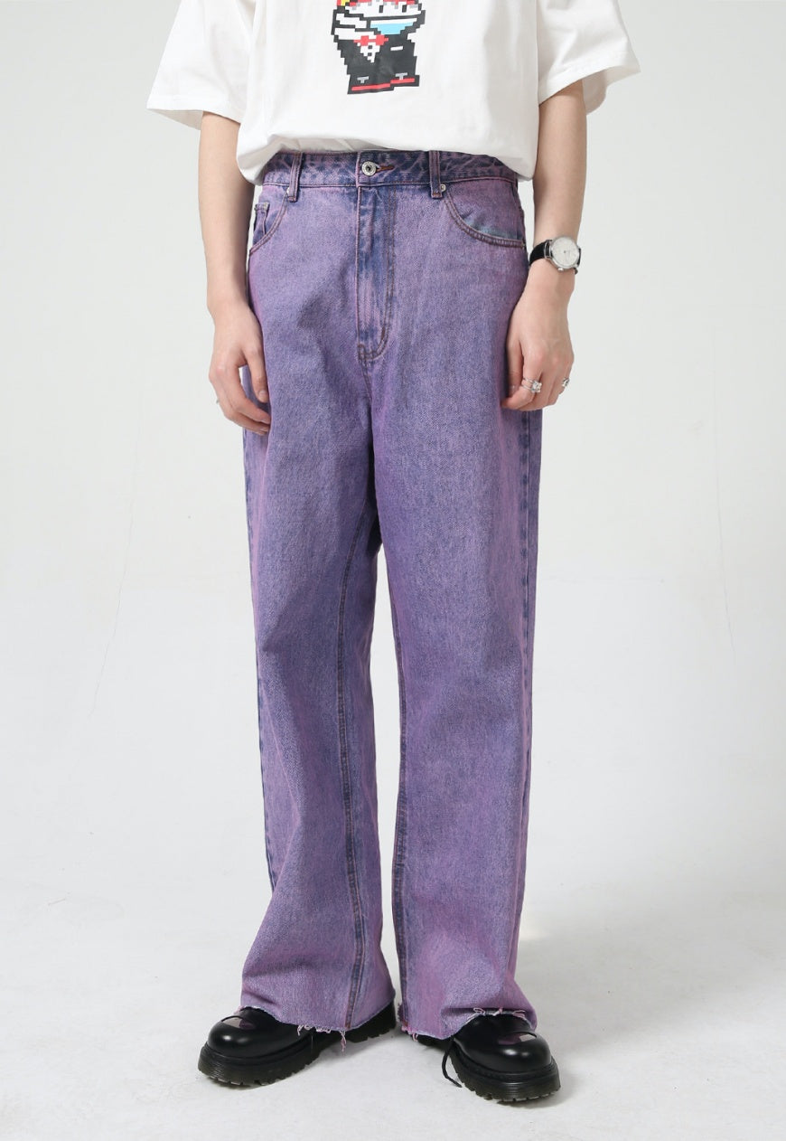 UZIP DESIGN Men's vintage purple jeans