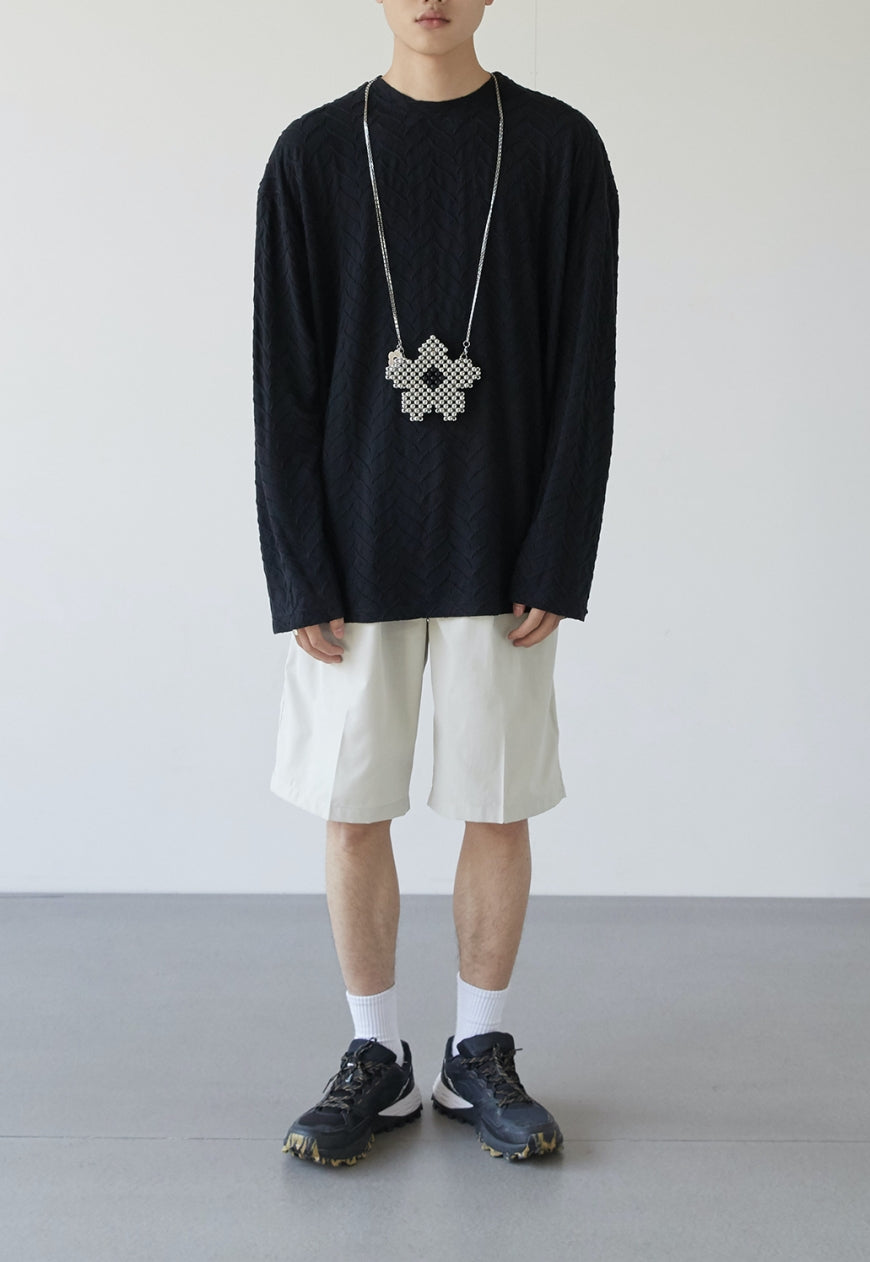 Men's Fashion solid color long sleeve t-shirt