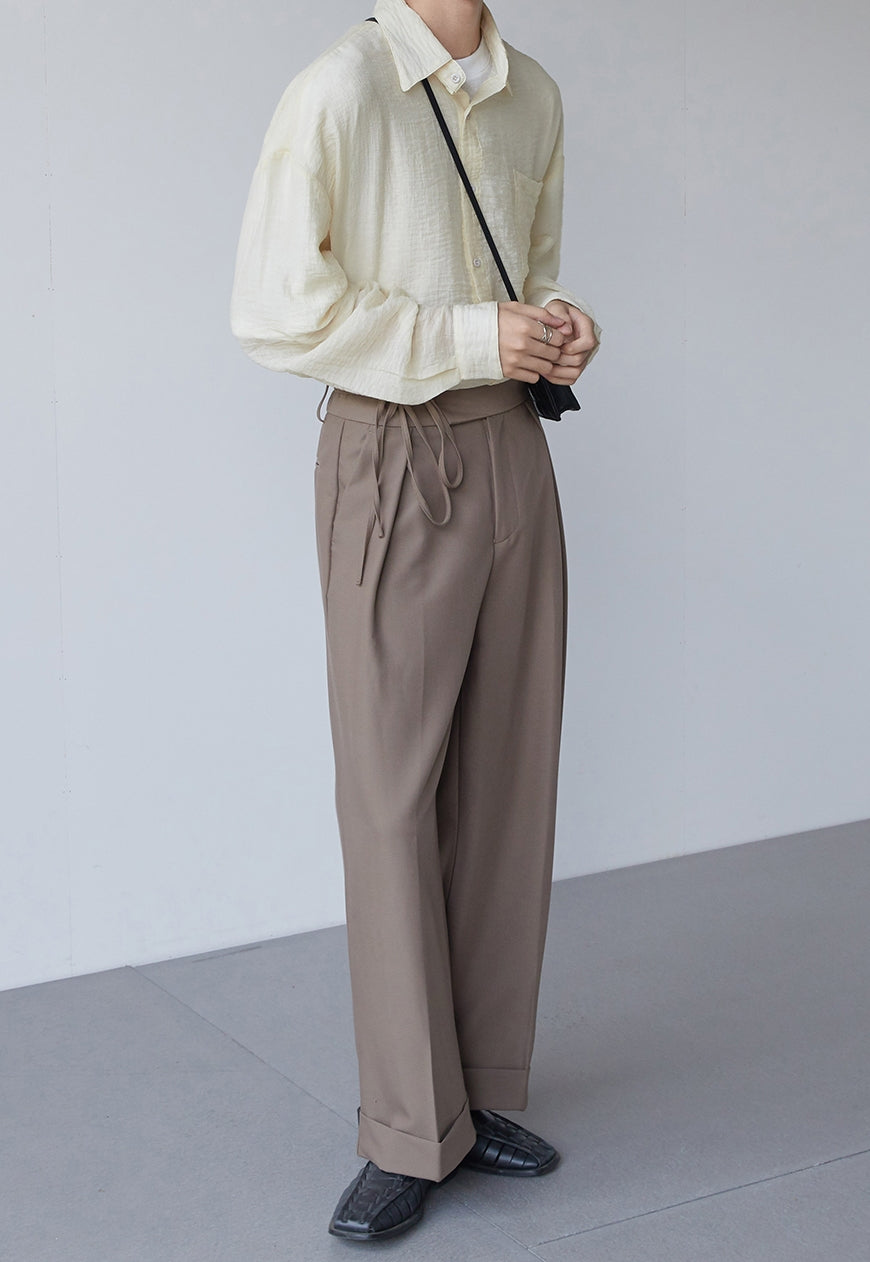 【Sale】Men's knotted waist pants