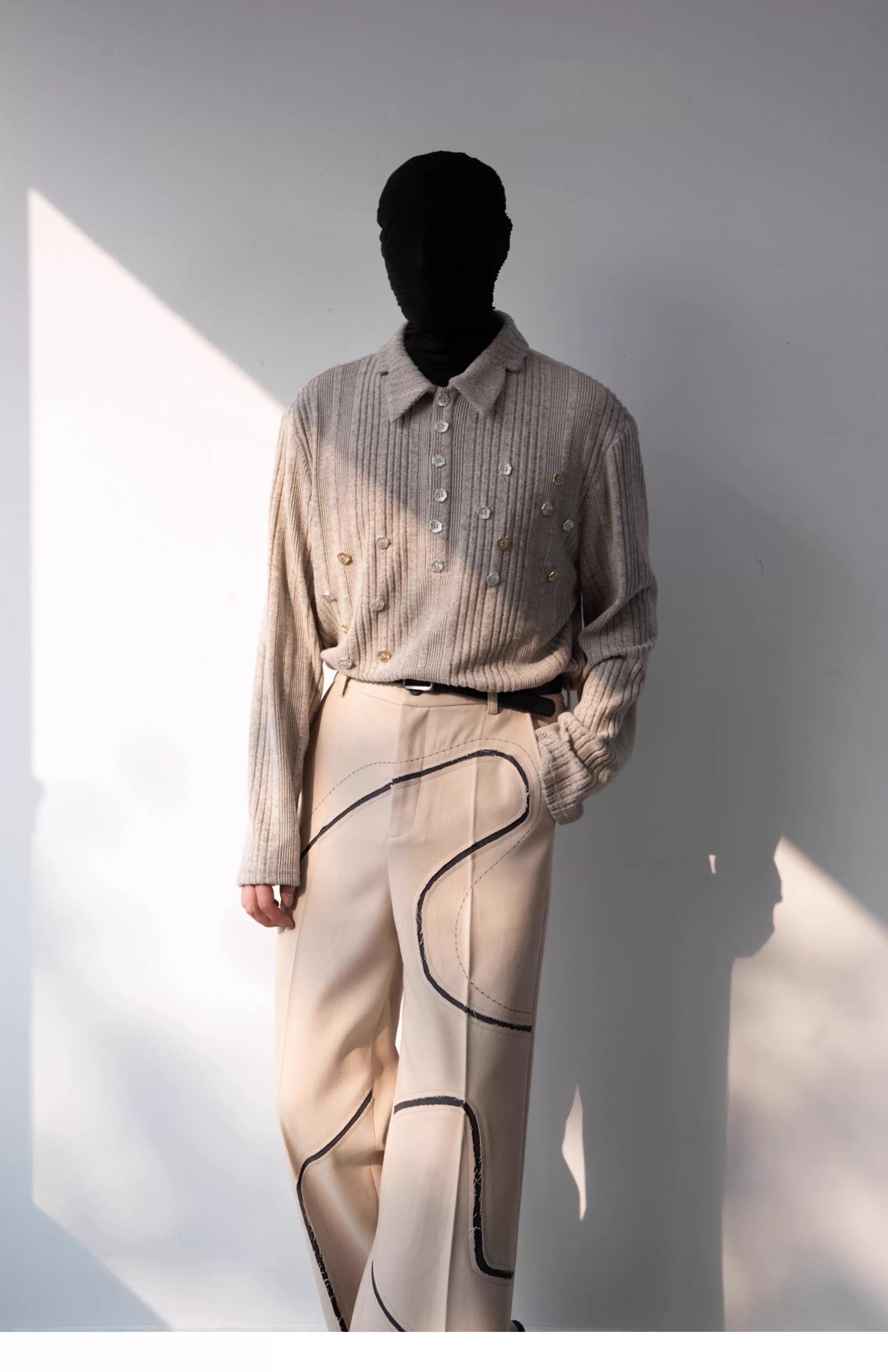 Men's Irregular knit top