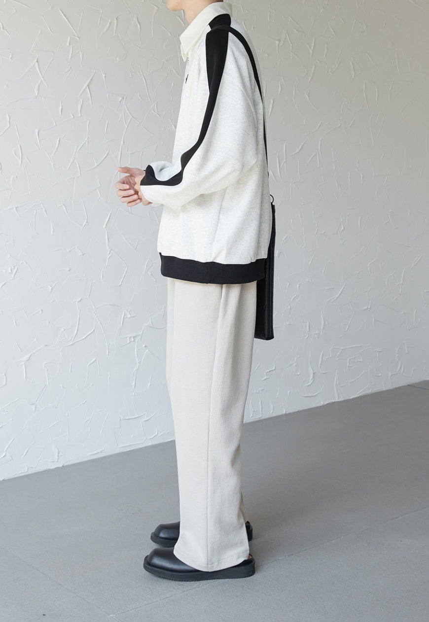 UZIP DESIGE Menâ€™s grained fabric track pants