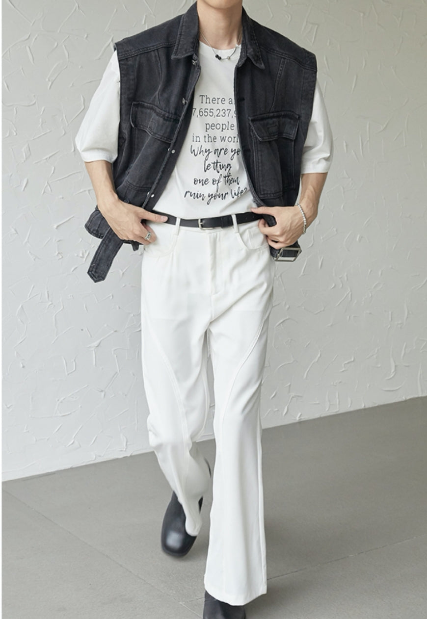 UZIP DESIGN Men's Design Denim Vest