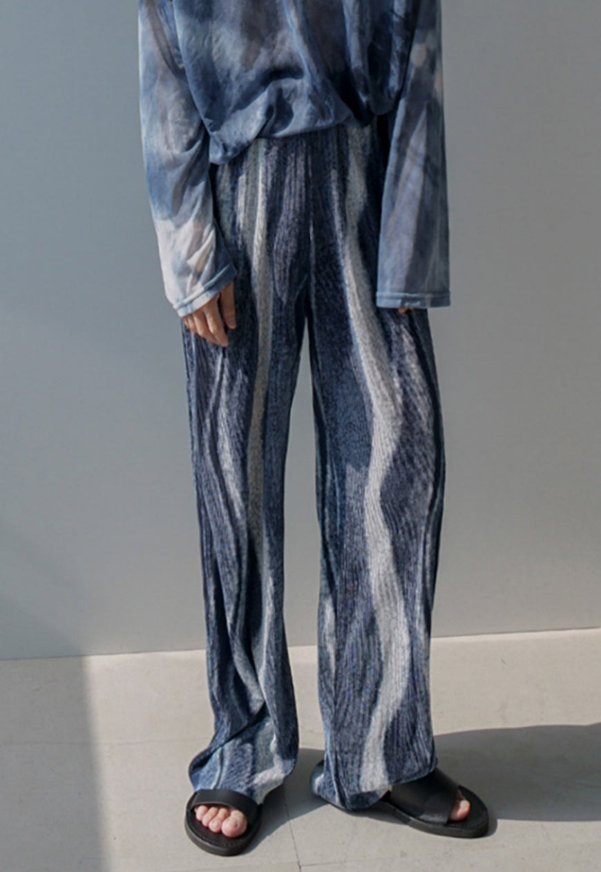 Men's Pleated loose casual trousers