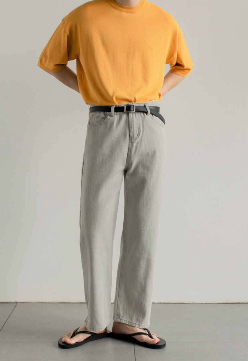 Men's Summer temperament round neck t-shirt
