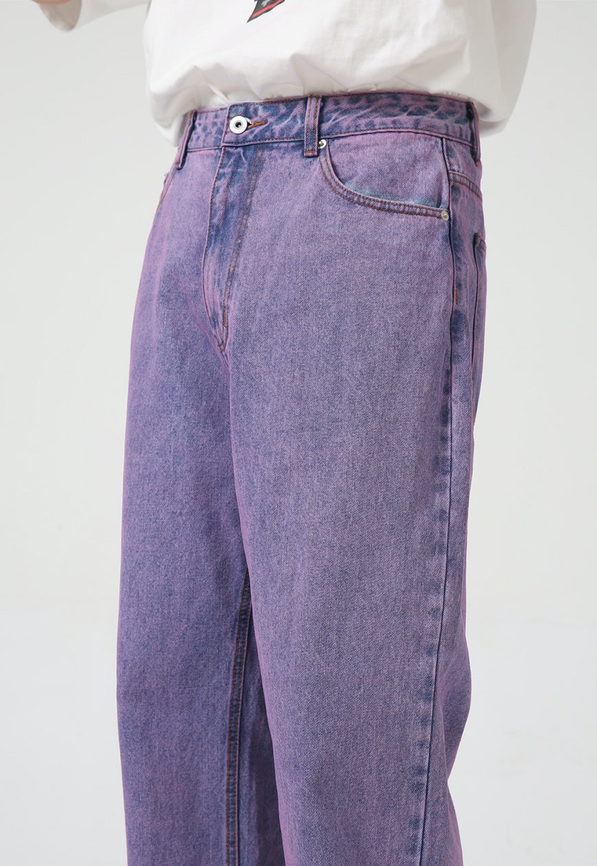 UZIP DESIGN Men's vintage purple jeans