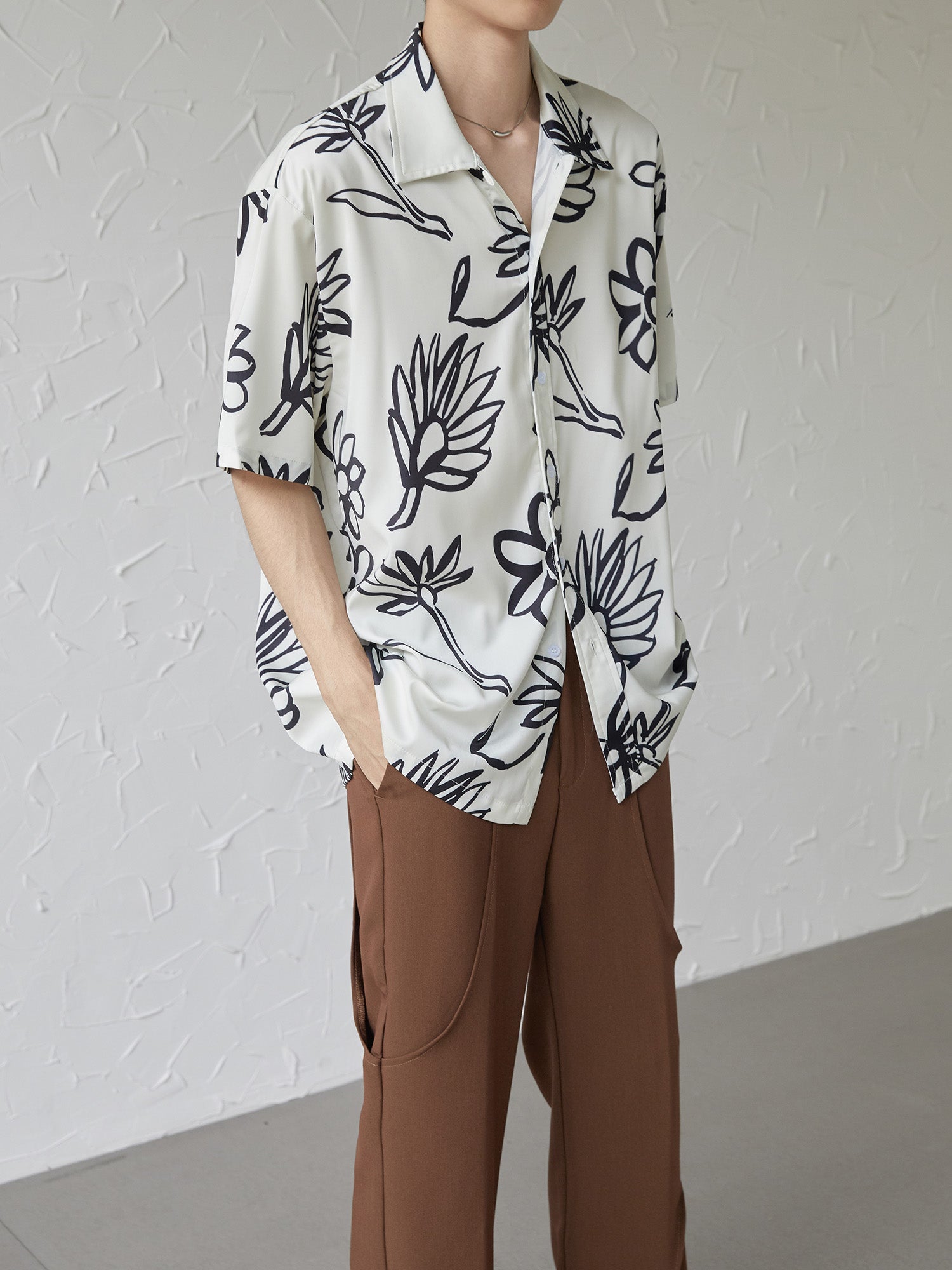 UZIP DESIGN Men's design botanical shirt