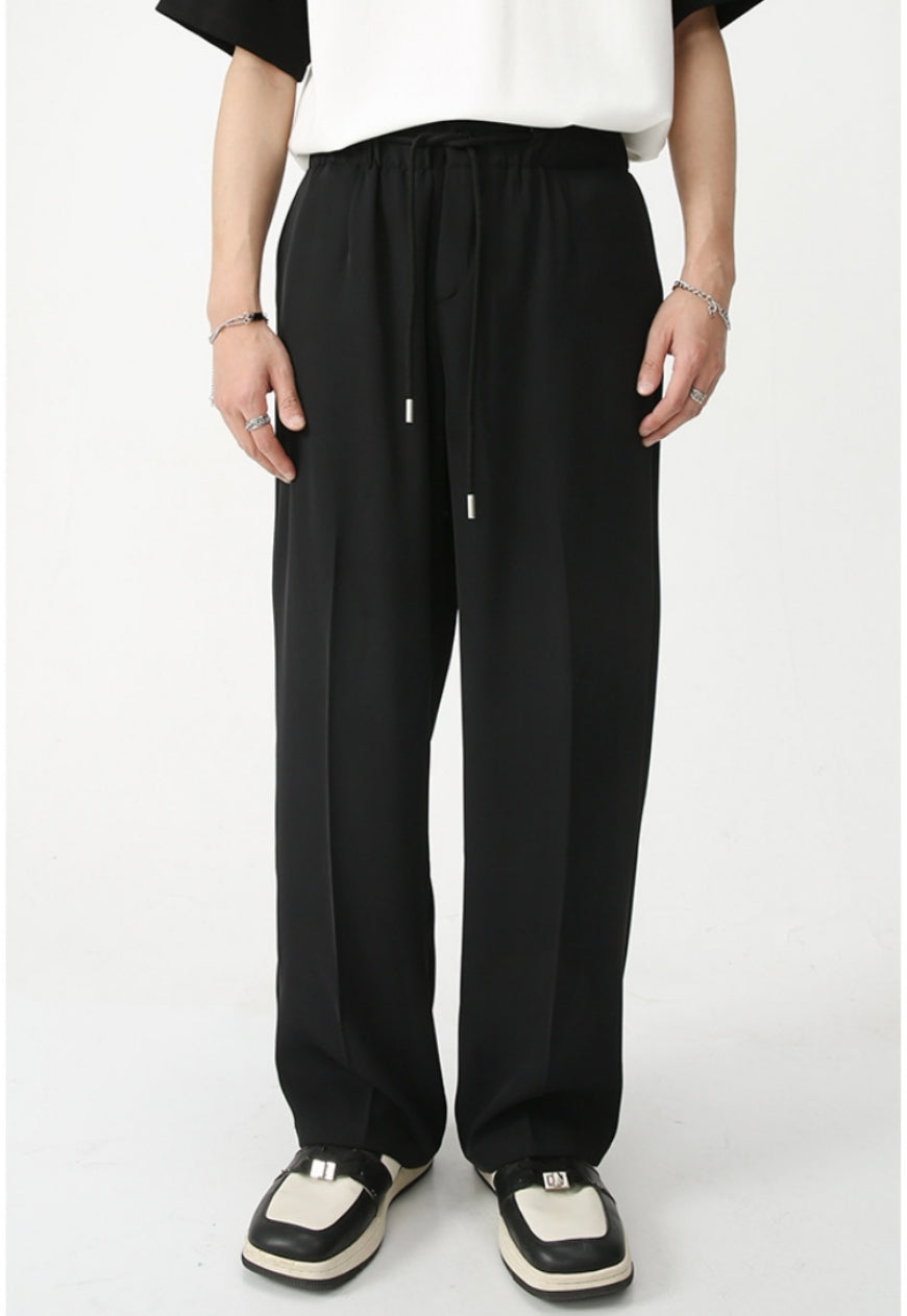 Men's elastic waist loose trousers