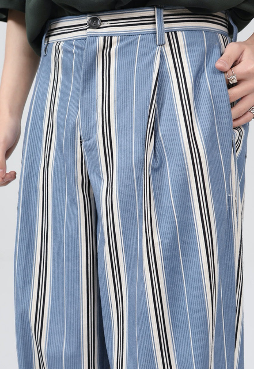 UZIP DESIGN Men's statement striped trousers