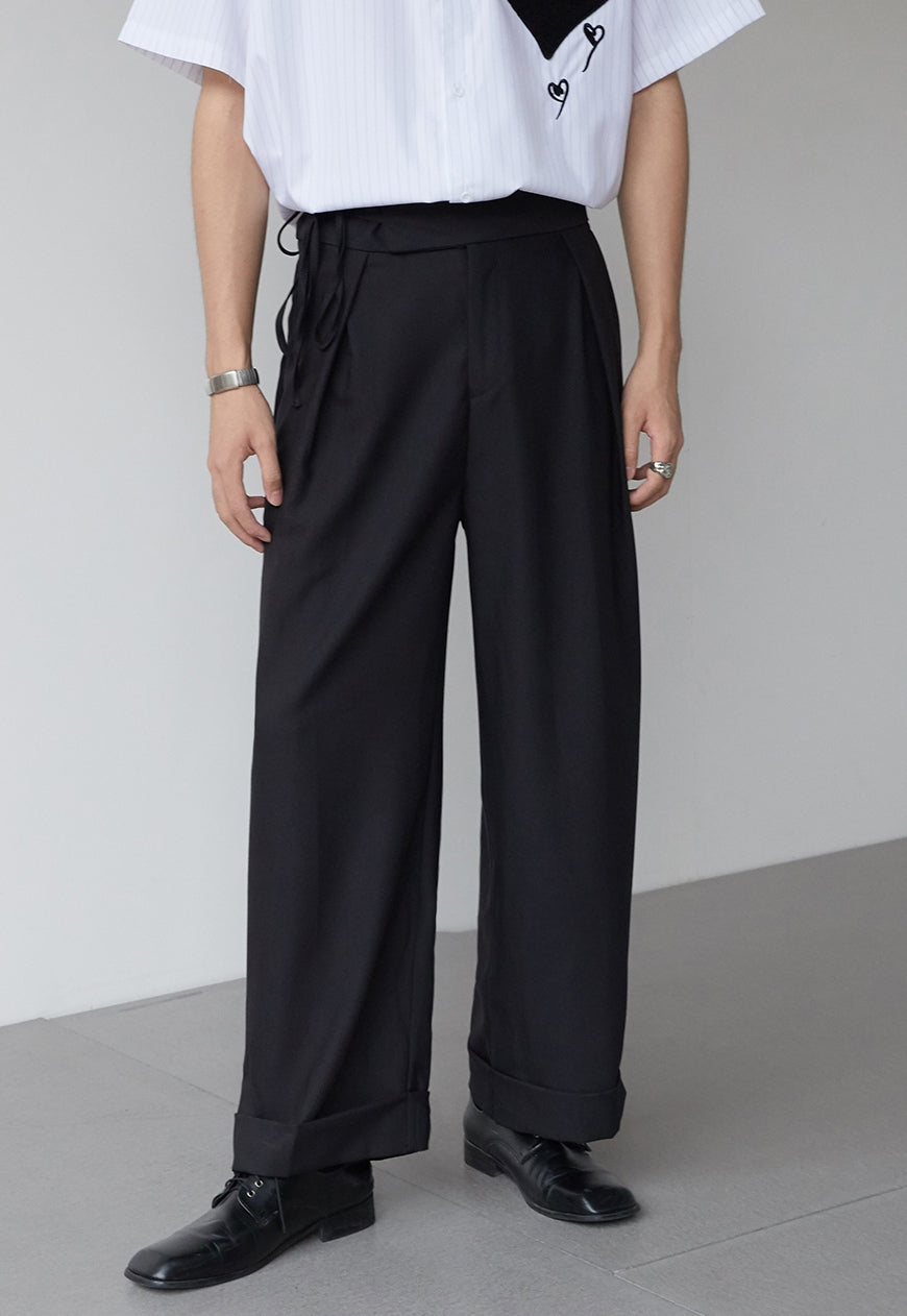 Men's Knotted waist pants