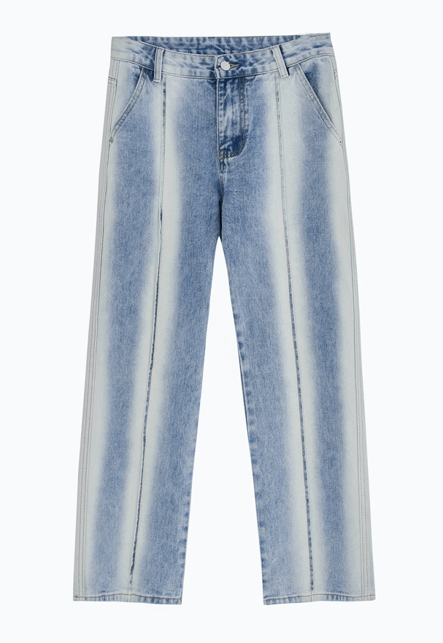 UZIP DESIGN Men's Contrast Colorblock Jeans