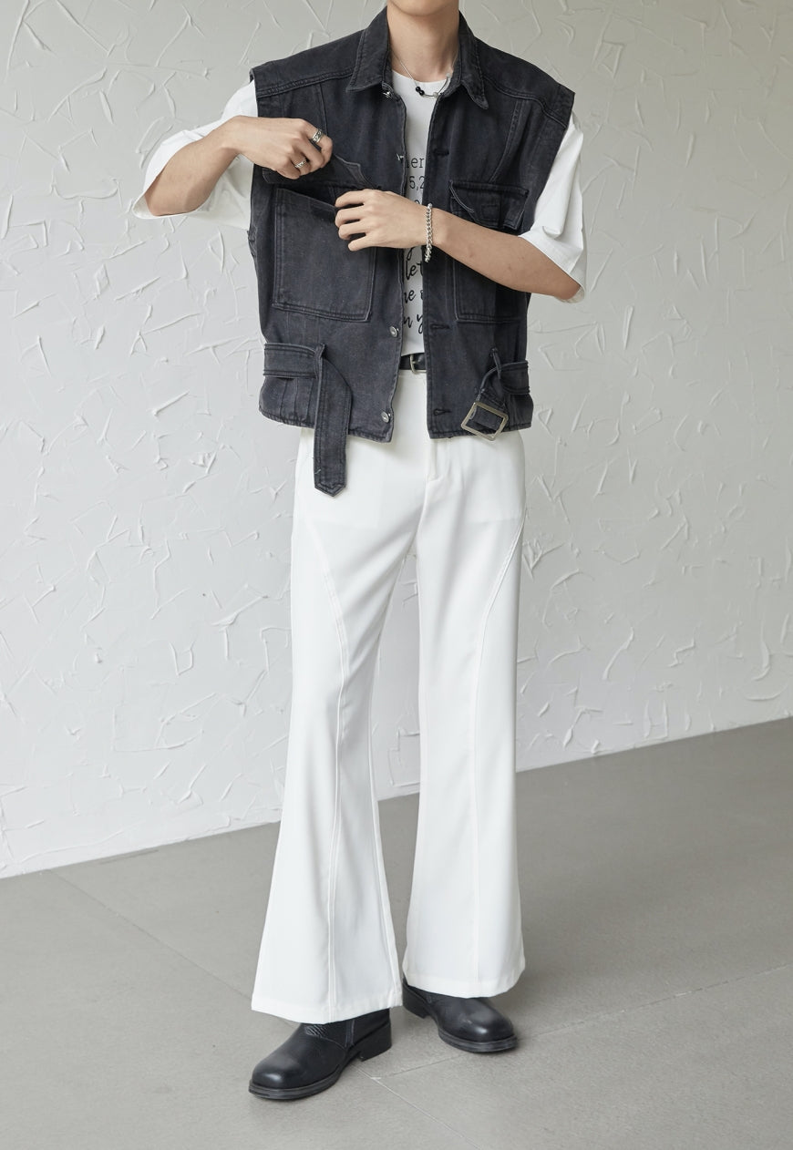UZIP DESIGN Men's Design Denim Vest