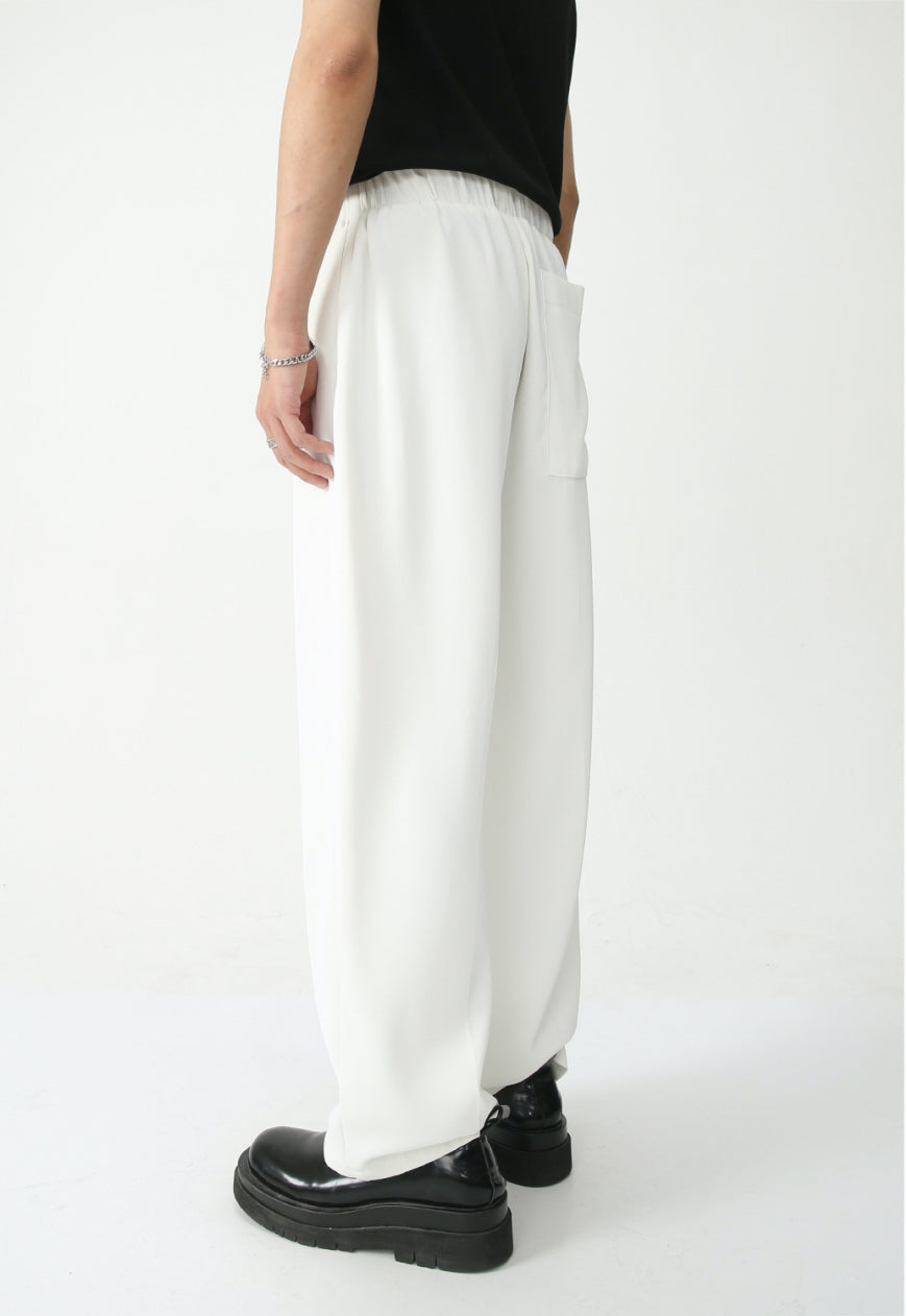 Men's elastic waist loose trousers