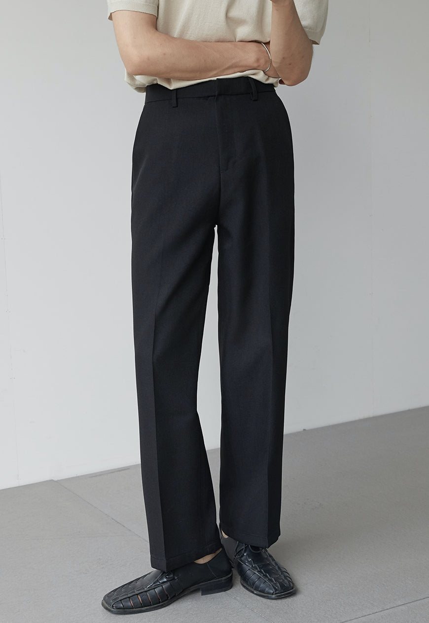 Men's summer high-end straight-leg trousers