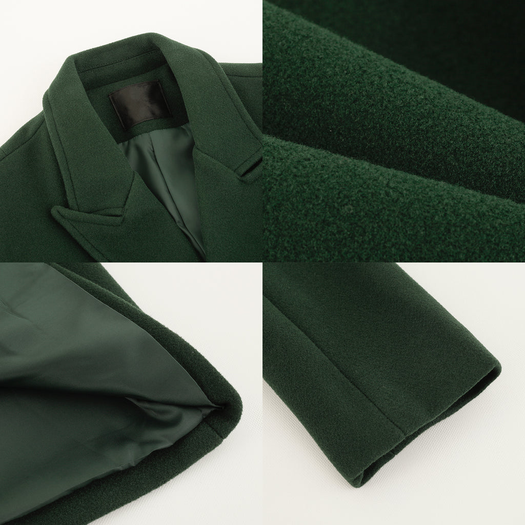 Men's long woolen coat
