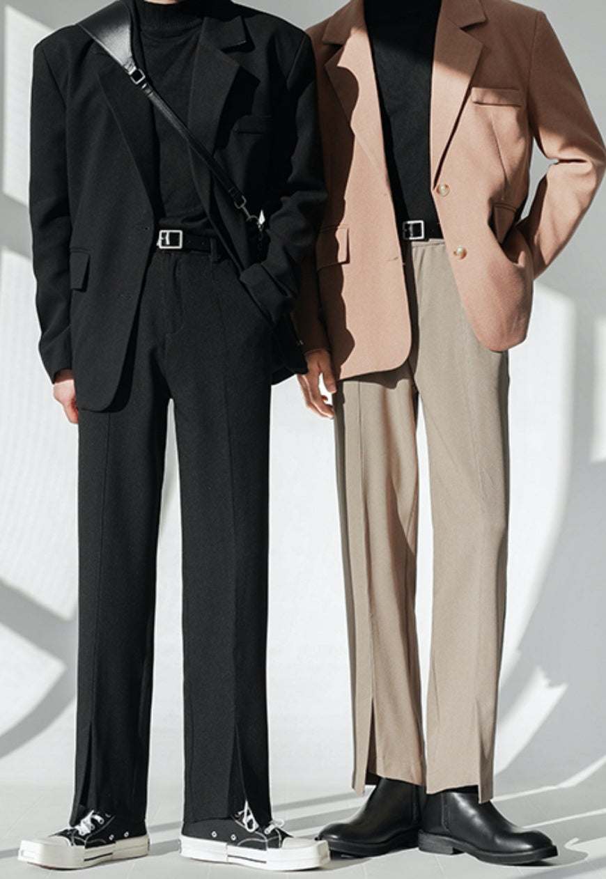 Men's irregular design suit pants