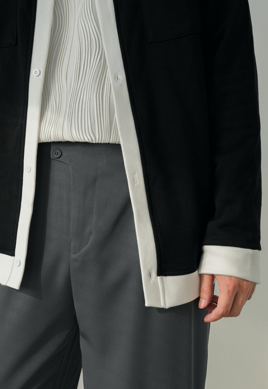 Men's Contrasting retro cardigan sweater