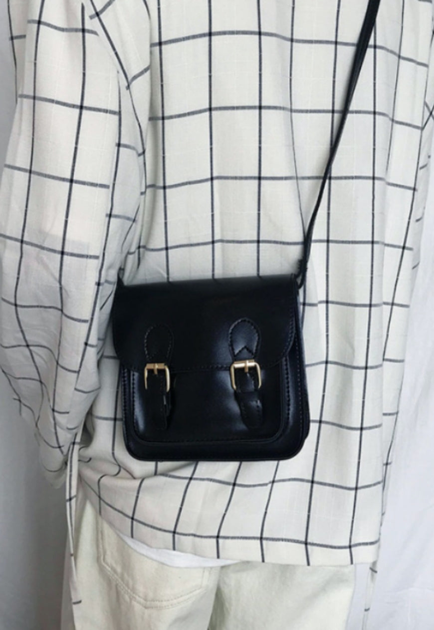 UZIP DESIGN Men's Leather retro shoulder bag