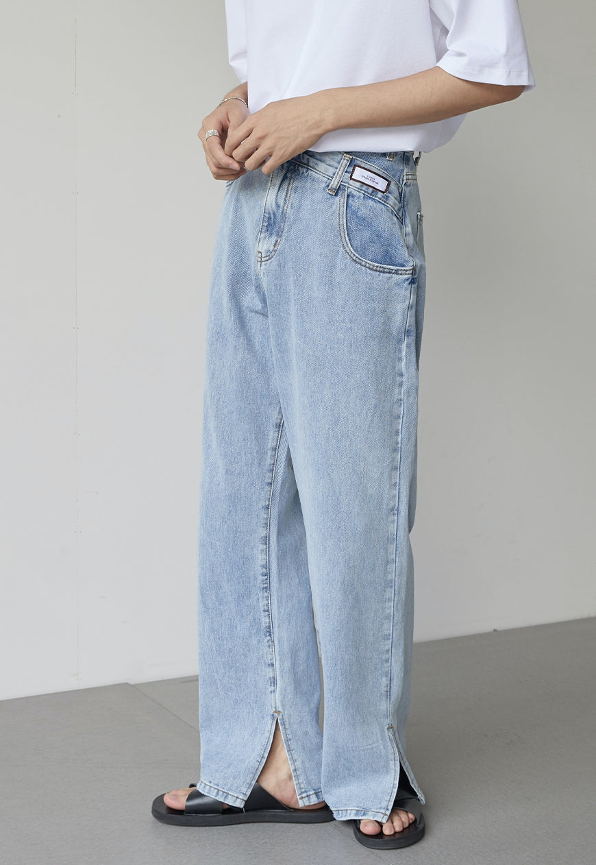 UZIP DESIGN Men's High-quality summer straight jeans