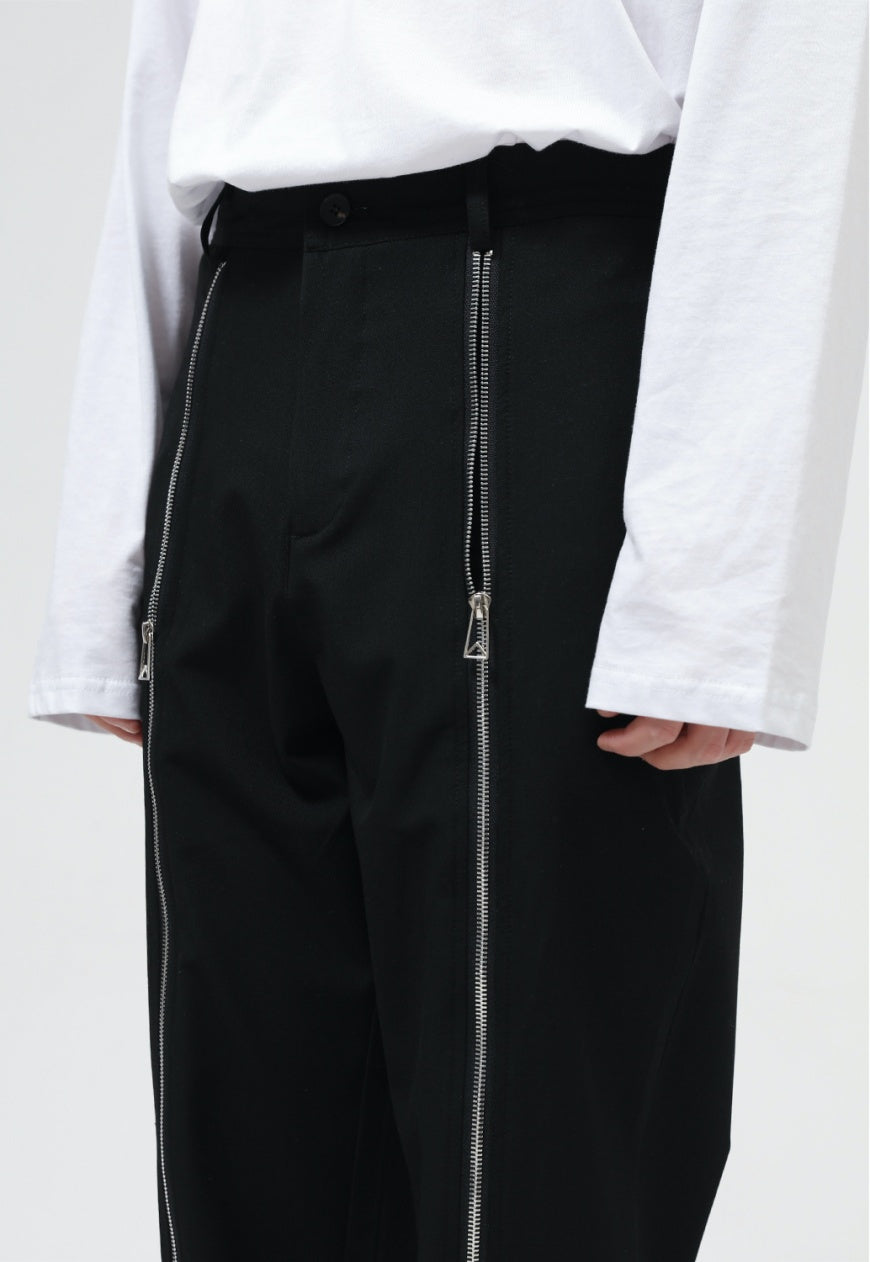 UZIP DESIGN Men's zipper panel trousers
