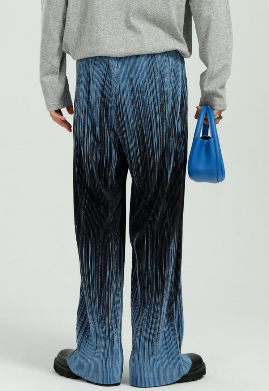 Men's Personalized tie-dye striped loose trousers