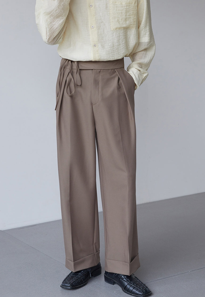 【Sale】Men's knotted waist pants