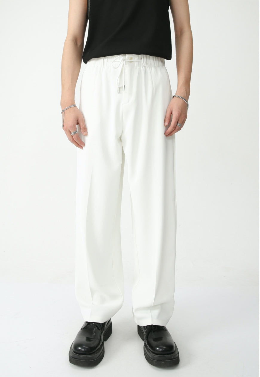 Men's elastic waist loose trousers