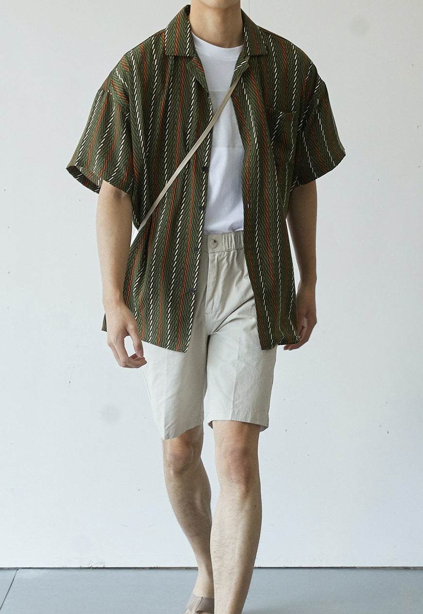 【Sale】Men's Vintage green shirt