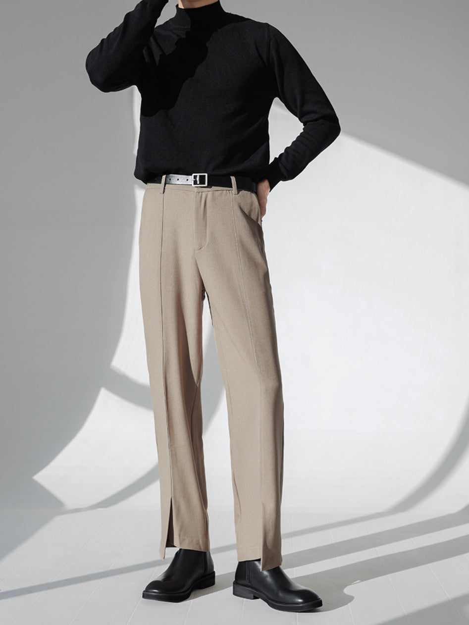 Men's irregular design suit pants