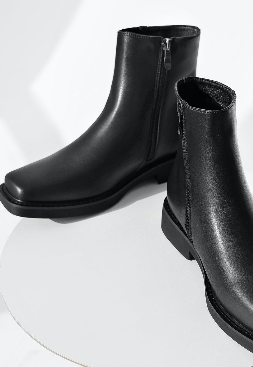 Men's square toe boots