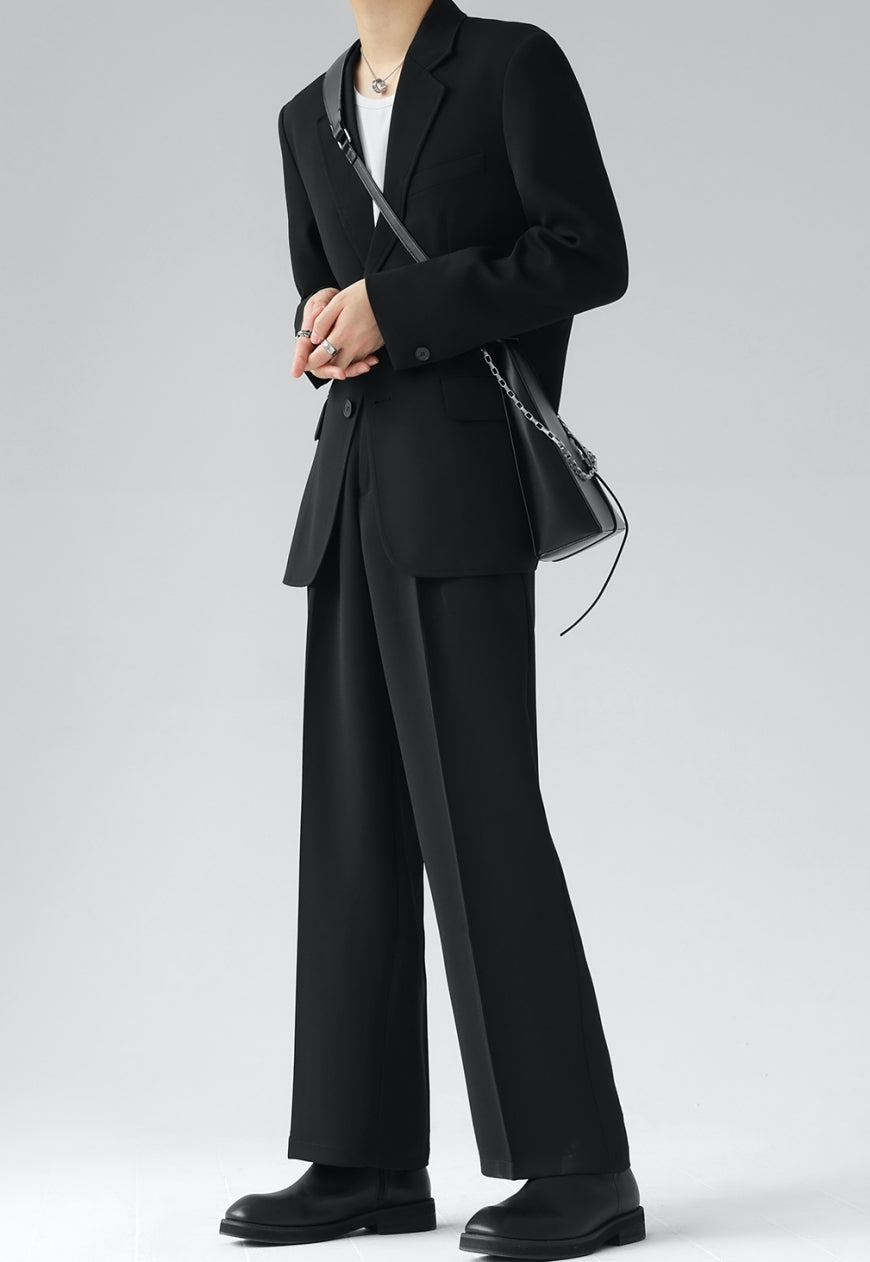 Men's Premium Solid Color Suit Set