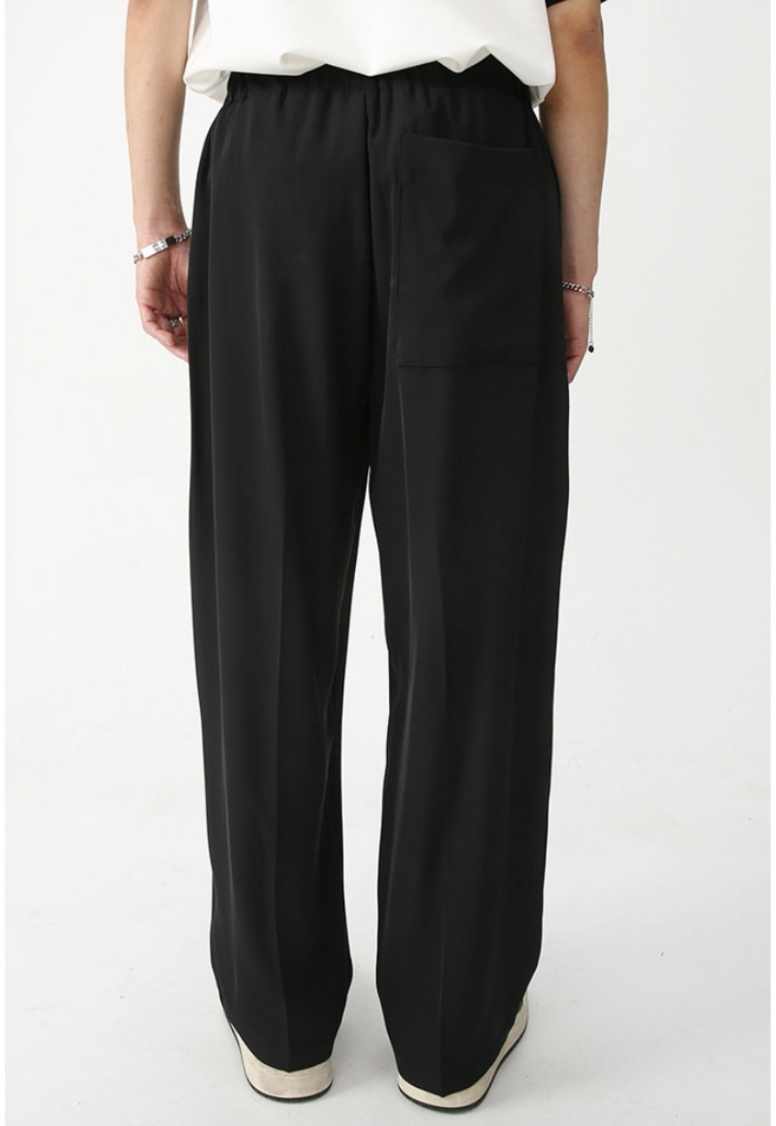 Men's elastic waist loose trousers