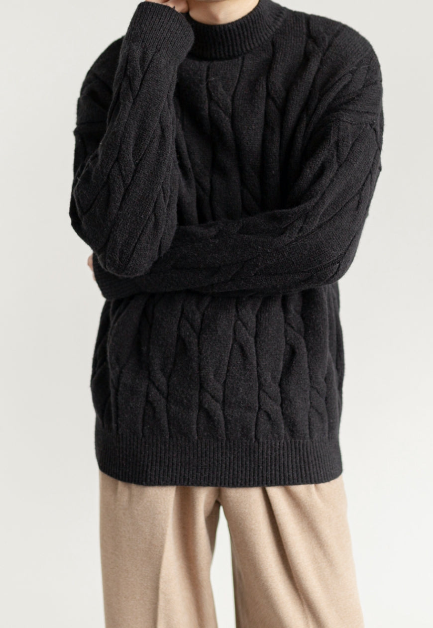 Men's Retro turtleneck sweater