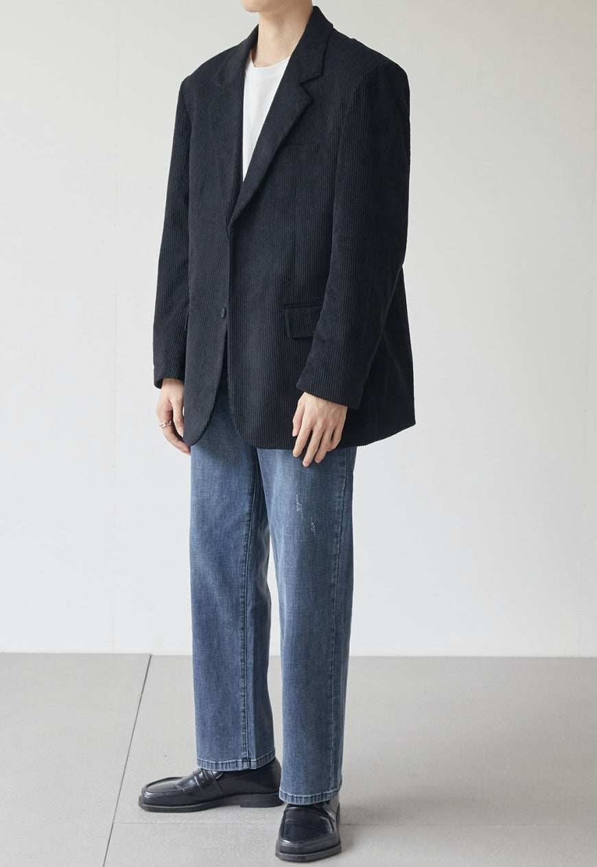 Men's Corduroy texture suit jacket