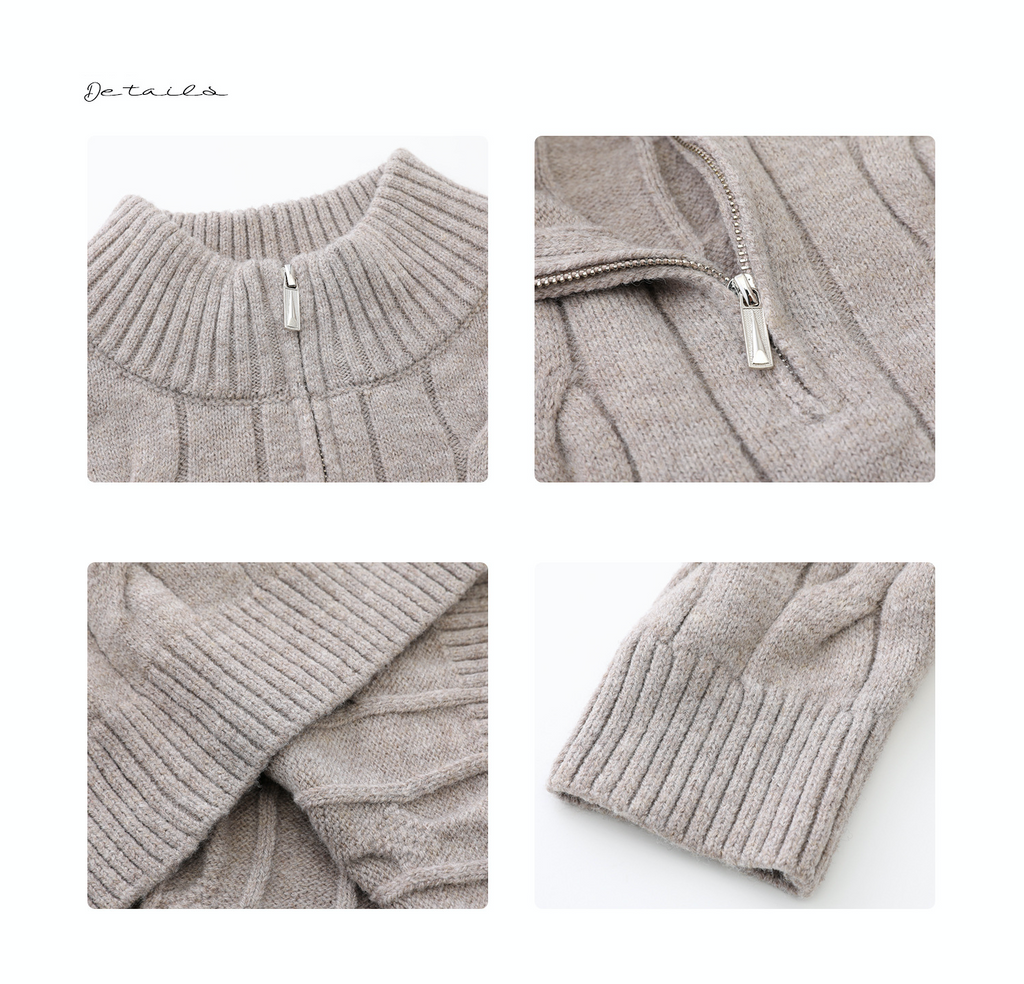 Men's Heritage Half-Zip Cable Knit Sweater