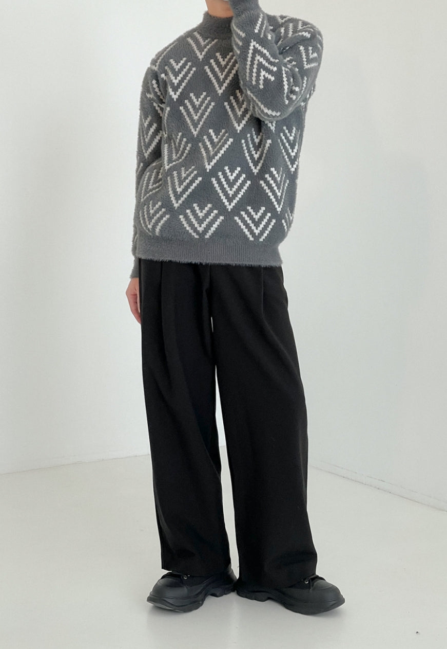 MEN'S texture fashion sweater