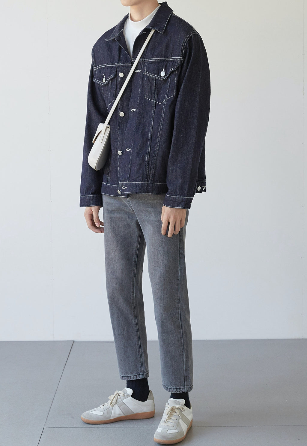 Men's Textured denim jacket