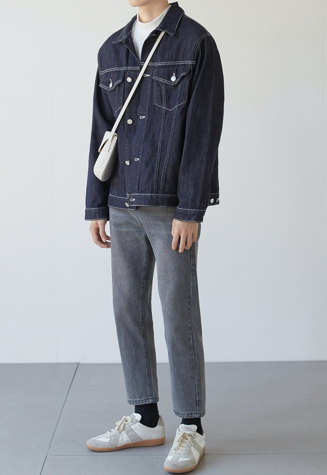 Men's Textured denim jacket