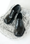 UZIP DESIGN Men's Triangle toe glossy British leather shoes