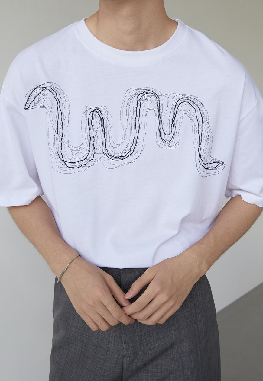 Men's Design printed cotton t-shirt
