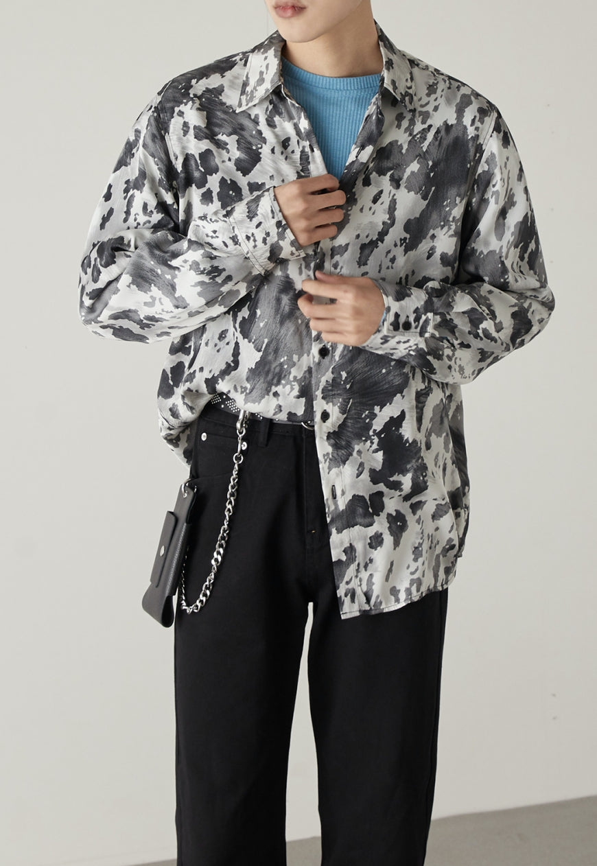 Men's Textured camouflage shirt